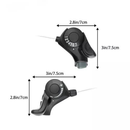 2 STCK. 3x7 21 Gang MTB Mountain Road Fahrrad Schaltuhr Fahrrad Daumengang Schaltset USA - Bild 10 von 12