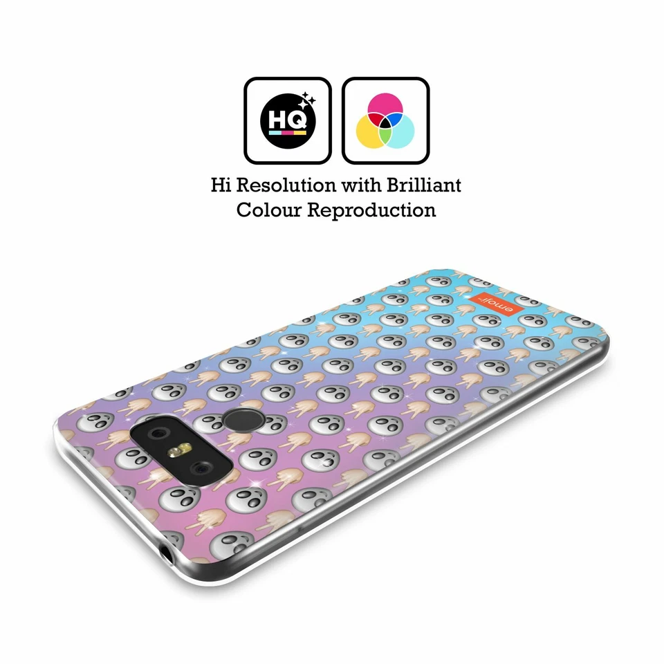 FUNDA GEL PATRONES EMOJI® OFICIAL PARA TELÉFONOS LG 1 Foto 2 de 4