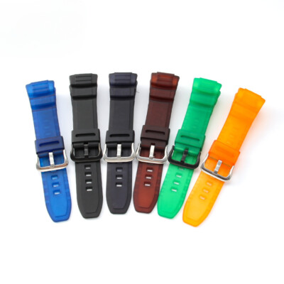 For Casio W-S220 HDD-S100 MCW-100 110H AE-2000W Rubber Watch Band Strap 16mm