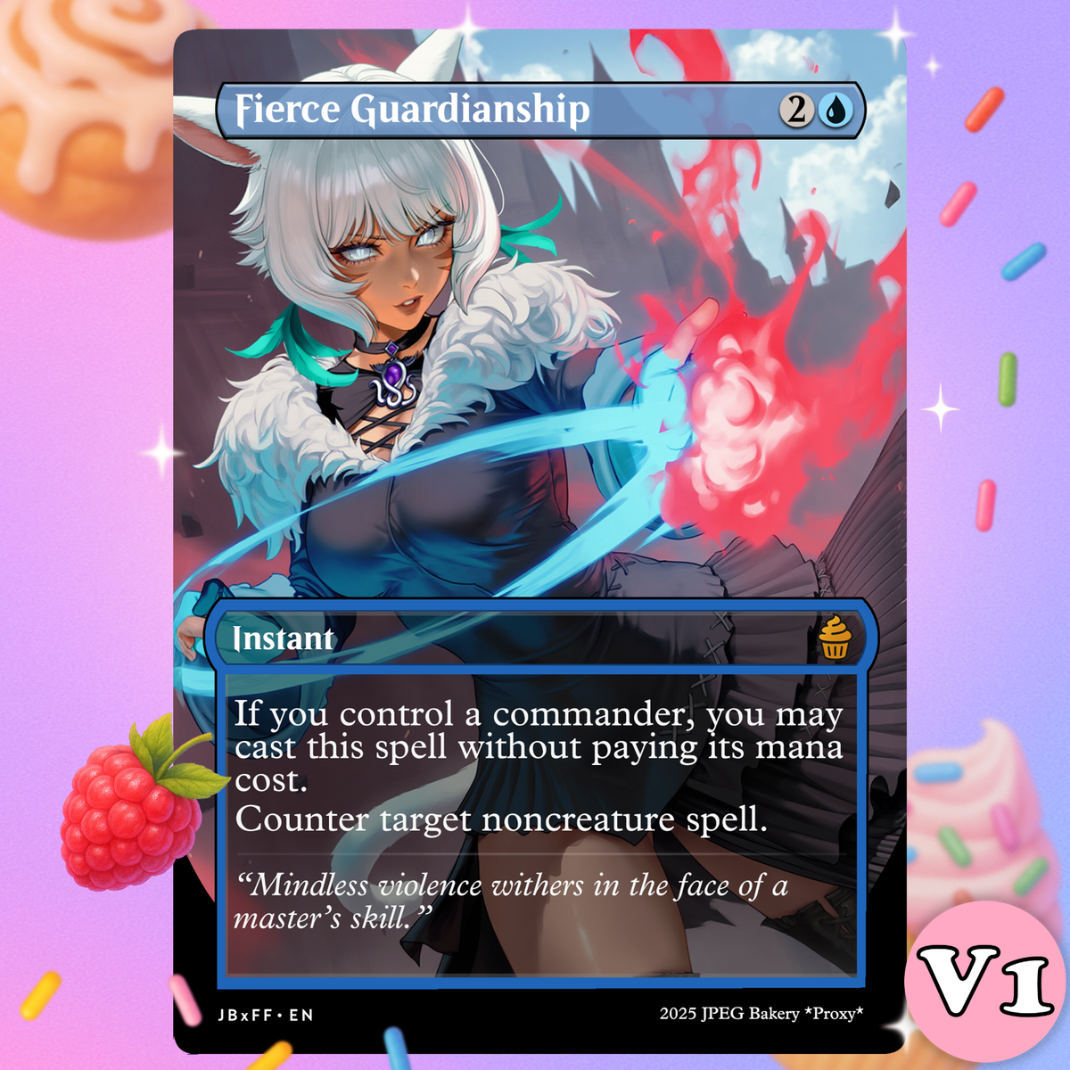 Fierce Guardianship | MTG x Final Fantasy Premium Art Card | eBay