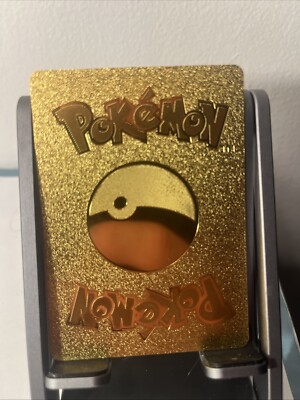 Pokemon Pikachu Static Shock 80HP Gold Foil Fan Art Card 074/073