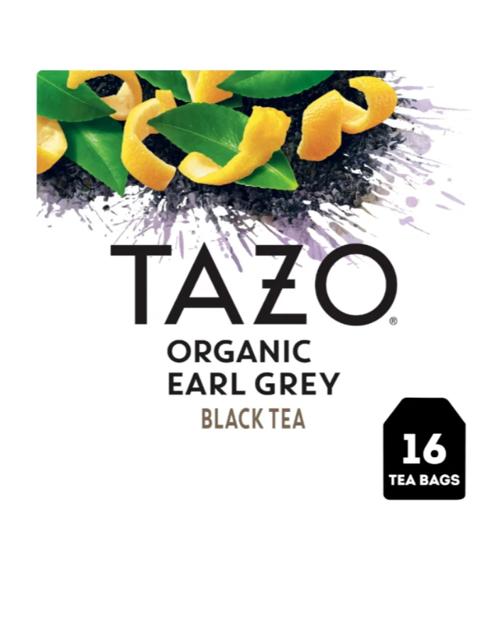 TAZO Orgánico Earl Gris Té Negro - 16 Bolsas de Té (4 PAQUETES - 64 BOLSAS DE TÉ EN TOTAL) Foto 2 de 2
