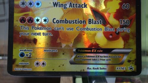 CHARIZARD EX XY121 XY schwarzer Stern Promo volle Kunst Pokémonkarte 2016 - Bild 3 von 4