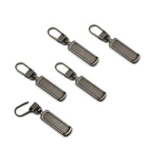 Metal Zipper Pull Replacement for Small Holes, Detachable, Repair for Jacket,