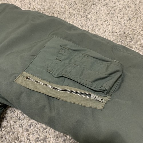 Vintage Arctic Parka Flight N-3B Air Force Real Fur Trim Snorkel Hood 24x32.5 M - Picture 6 of 16