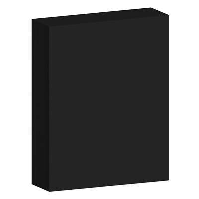 Black Pastel Colored Cardstock Paper, 67lb Vellum Bristol, 8.5 x 11, 2000 Sheets