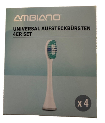 Ambiano Universal Aufsteckbürsten, kompatibel mit Philips Sonicare, 4er Set, ovp