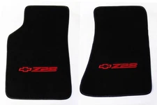 NEW! Carpet Floor Mats 1982 - 2002 Camaro Z28 Embroidered Logo in Red Pair