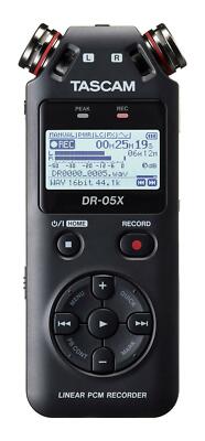 Tascam DR-05X Digitalrecorder Stereo USB Interface Mikrofon SD MP3 WAV Format