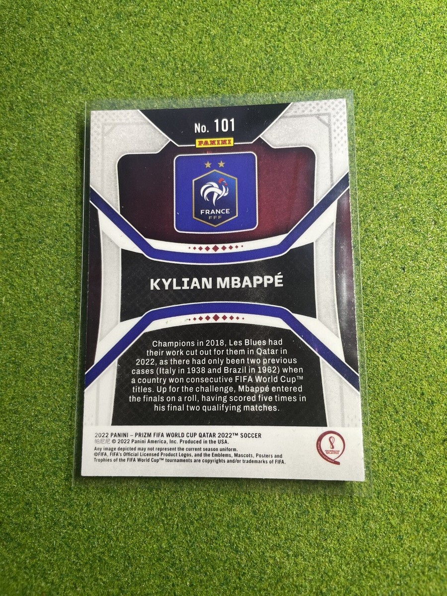 2022 Panini Prizm FIFA World Cup Qatar Soccer Kylian Mbappe