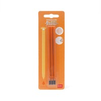 Legami LöSchbarer Gelschreiber Stifte Ersatzminen 3Er Set Orange Radierbar 0,7Mm