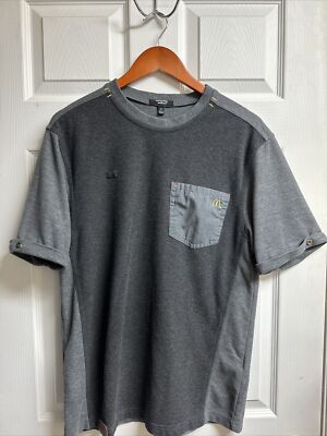 Timeless Elements Shirt Mens Medium Gray McDonalds Employee Uniform Replacement