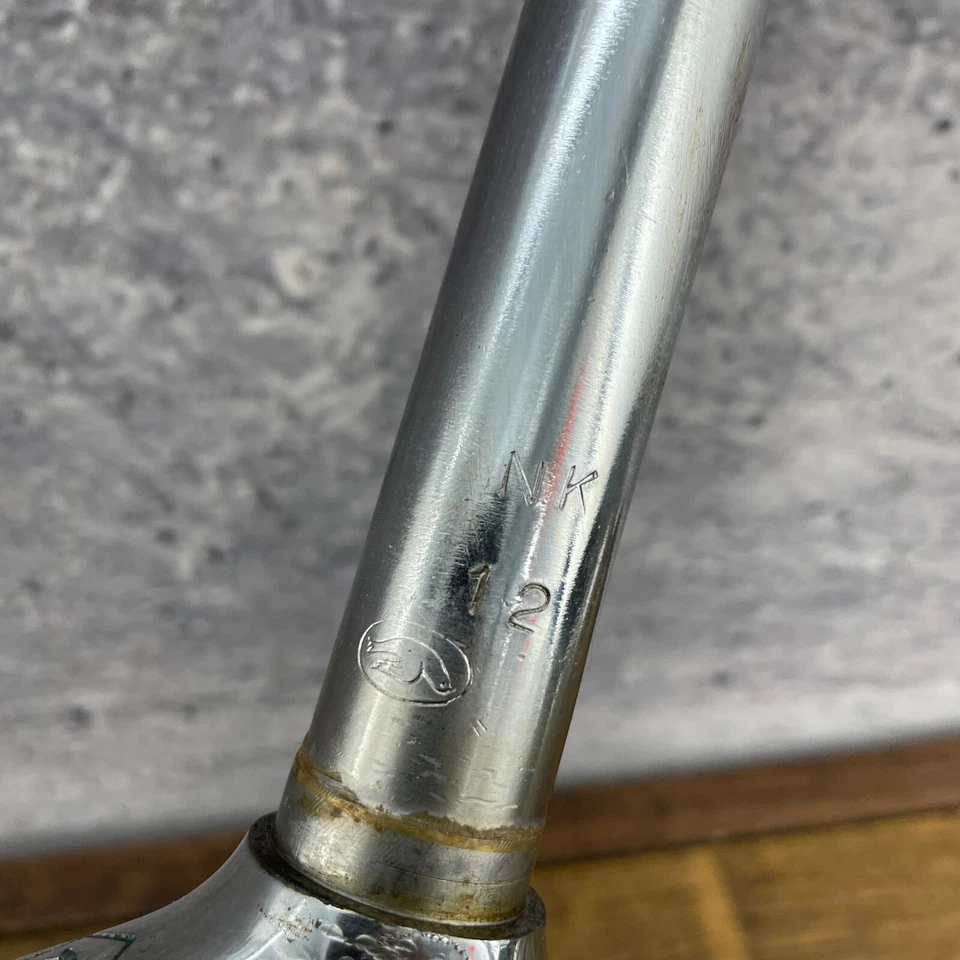 Vintage Rossin Fork 700c Columbus Campagnolo Chrome 1 in Threaded 7.75 Inch Road - Image 4 of 4