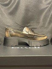Looks Great COACH Leah Platform Loved Leather Loafers SZ 8.5 B