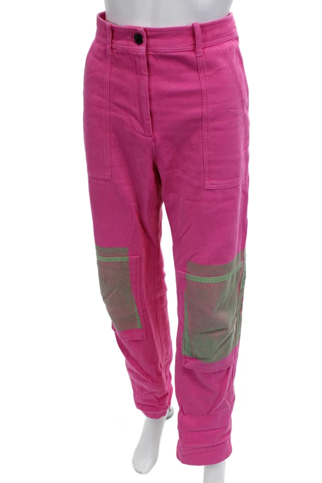 Pantalones Carpintero Carga Raquel Allegra Mujer Rosa Camuflaje 100% Algodón Talla 1 Foto 2 de 4