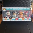 🎄Funko Pop! Disney Holiday 4-Pack– Mickey/Minnie/Winnie the Pooh/Piglet Flocked