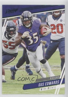 2020 Panini Prestige Xtra Points Green Gus Edwards #153 1b9b