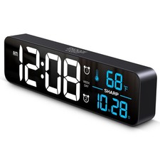Sharp Large Display Digital Alarm Clock with ...