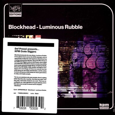 Blockhead - Luminous Rubble Black Vinyl Edition (2024 - US - Original)