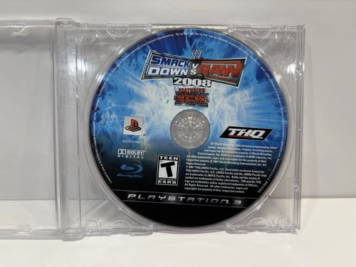WWE SmackDown vs. Raw 2008 Featuring ECW (Sony PlayStation 3) PS3 Disc Only