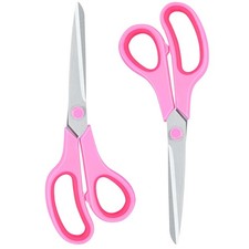 8 Inch Scissors Office Home School Craft Sewing Fabric Supplies Pink Shears