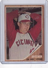 1962 Topps #2 Jim Brosnan - Cincinnati Reds