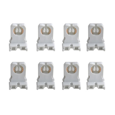 8 Pack Non Shunted T8 Lamp Holder Socket Turn Type for LED Fluorescent Tube Repl