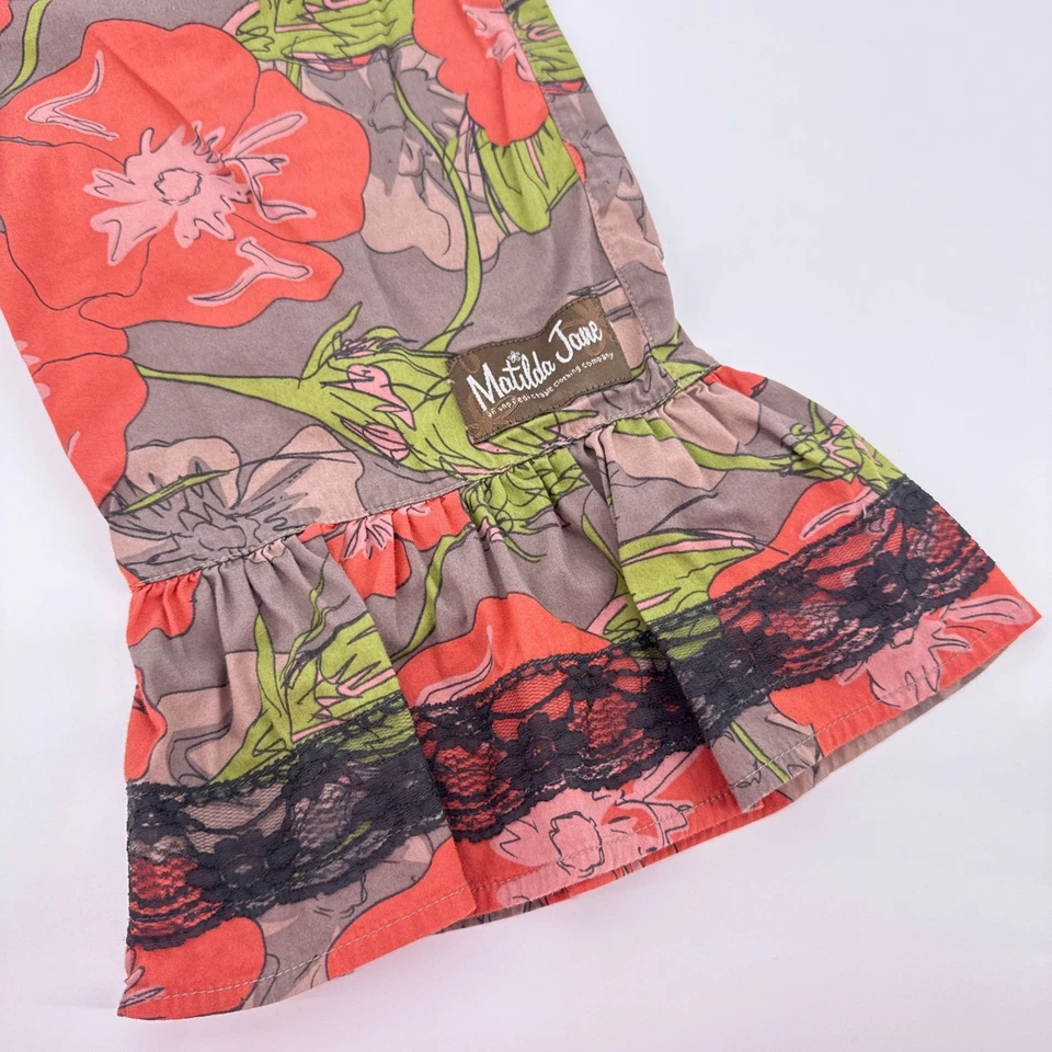 Lindo algodón Matilda Jane You & Me Vander Poppy grandes con volantes talla 2 Foto 3 de 4