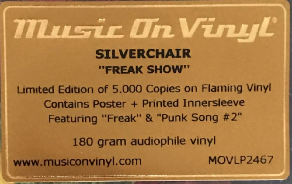 Silverchair - Freak Show LIM 180GR Audiophile Flaming Vinyl LP 5000 WW 180GR NEU - Bild 3 von 3