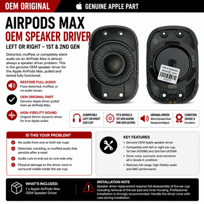 Original Apple AirPods Max Repair Replacement Internal Speaker