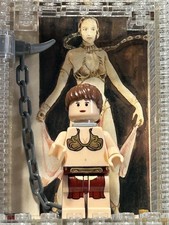 LEGO Star Wars - Princesa esclava Leia Sw0085 en estuche con tarjeta Topps Galaxy 1993