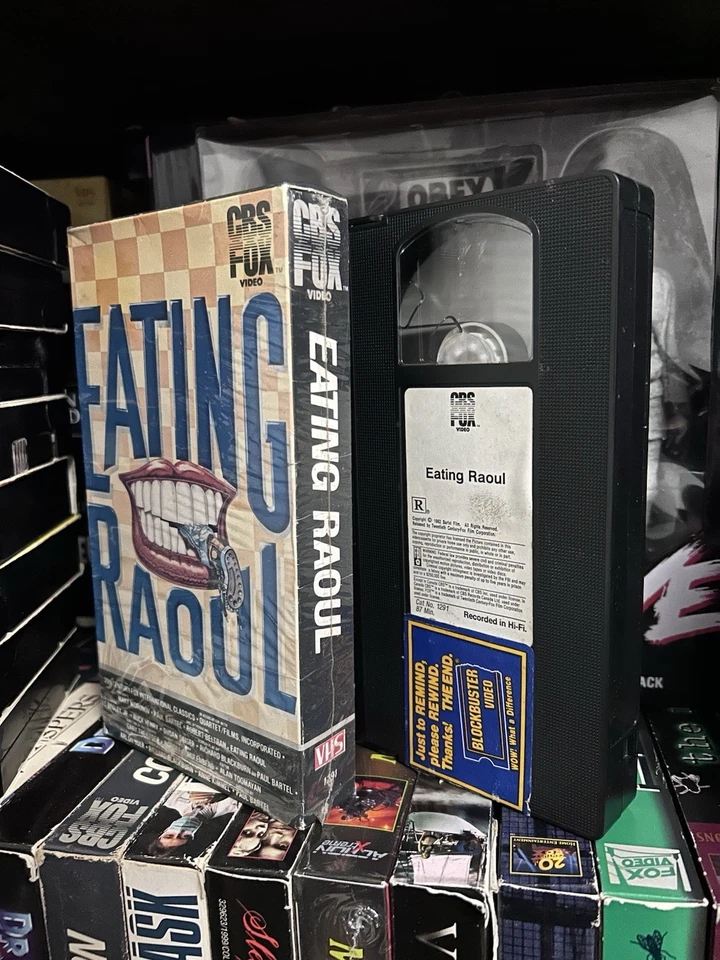 Eating Raoul VHS Tape 1984 CBS Fox Official Blockbuster OOP HTF Cult Following - Image 2 of 4