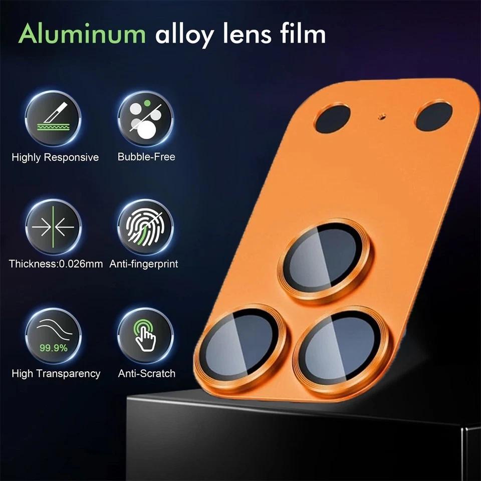 Rugged Metal Camera Protect Full Cover Back Film For IPhone 17 Pro/Max 17Pro - Image 2 of 4