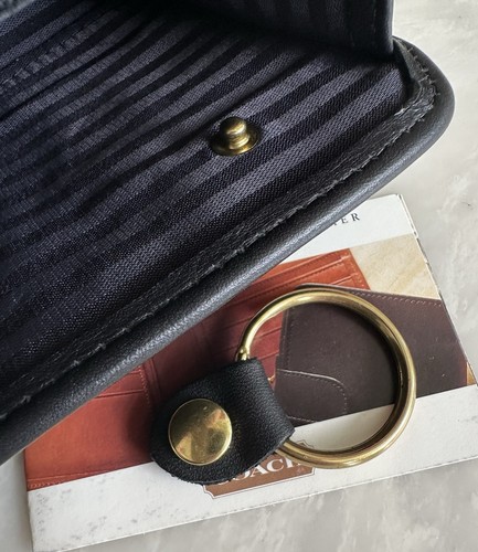 NOS COACH VINTAGE BLACK ENVELOPE SWING WALLET 4873 - Picture 16 of 23