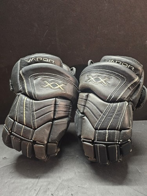 #ad Bauer Nike Vapor XX 15quot; 38cm Ice Hockey Gloves w Flex Lock Thumb Black $54.99