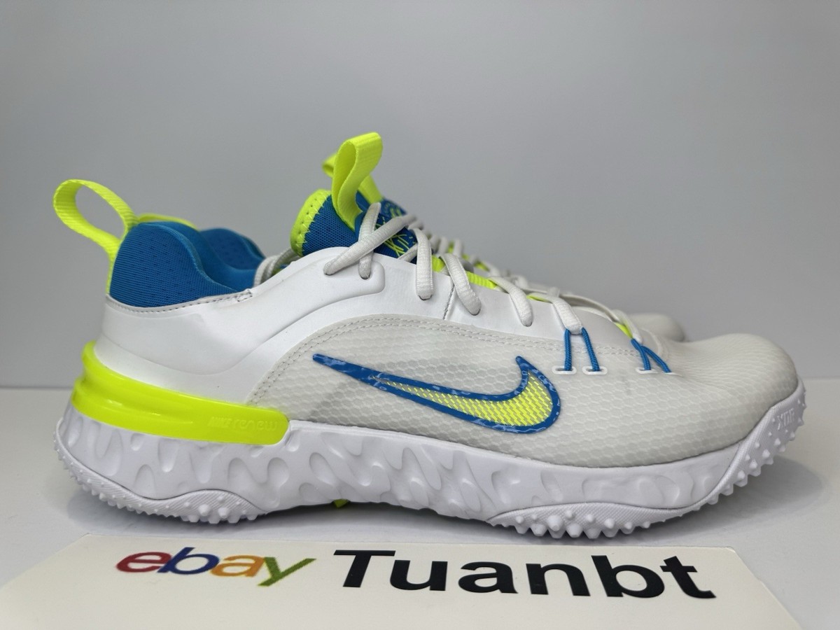 Size 10 - Nike Huarache 9 Elite TF LAX SE White Volt Vivid  display picture 1