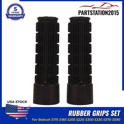 2x 6702621 Rubber Grips Set For Bobcat S175 S185 S205 S220 S300 S330 S570 S590