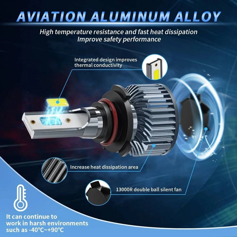 Combo faros LED ALTOS bombillas de haz bajo para Aston Martin V12/V18 Vantage 6000K Foto 3 de 4