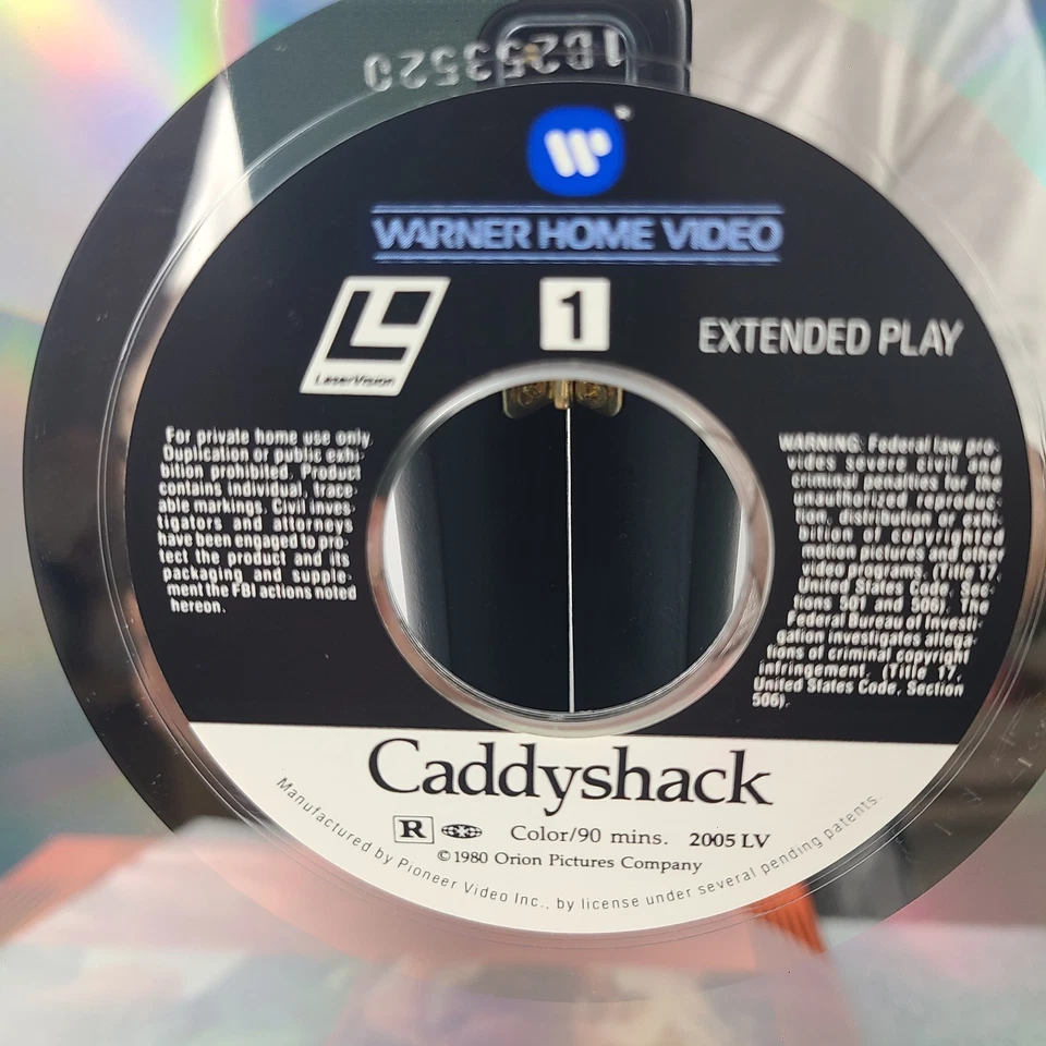 Caddyshack Laserdisc Movie Laser Video Disc - 1981 Warner Home Video Bill Murray Foto 4 de 4