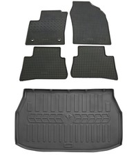 Gummi Fußmatten Kofferraumwanne für Toyota C-HR ab 2019- Gummimatten Set Wanne