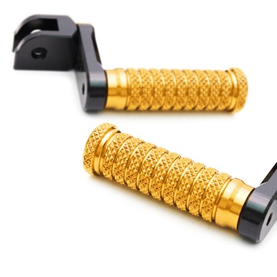 Gold M-Grip 40mm Riser Front Foot Pegs For Sprint ST 05 06 07 08 09 10 11 12