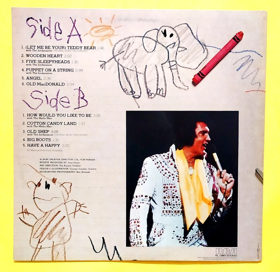 ELVIS PRESLEY (33 RPM-ITALY) PL 12901 "ELVIS SINGS FOR CHILDREN" (PROMO COPY) - Immagine 2 di 4