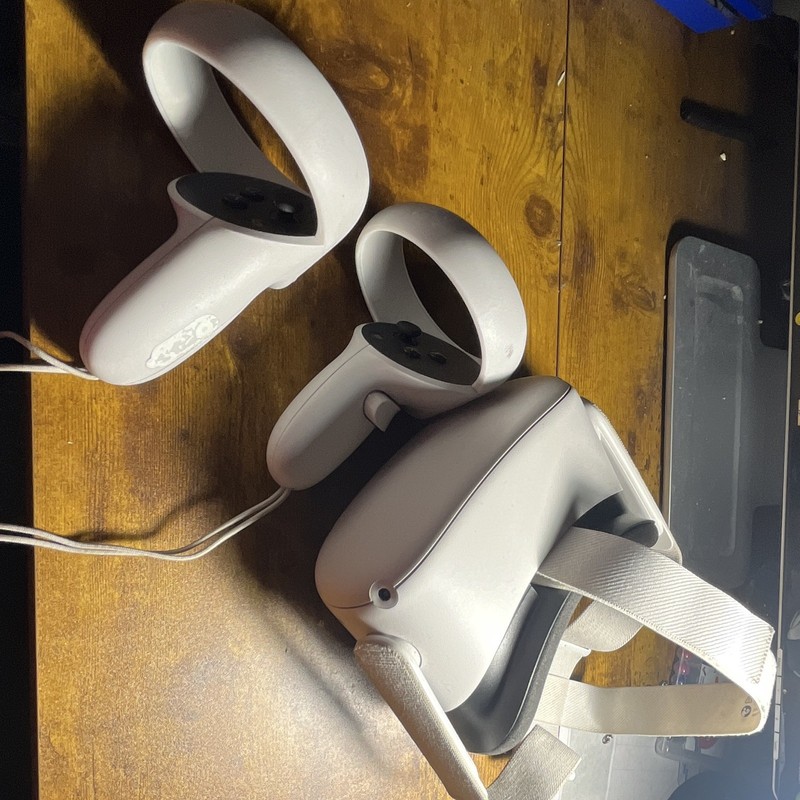 Meta Quest 2 Standalone VR Headset w/ 2 Touch Controllers, White