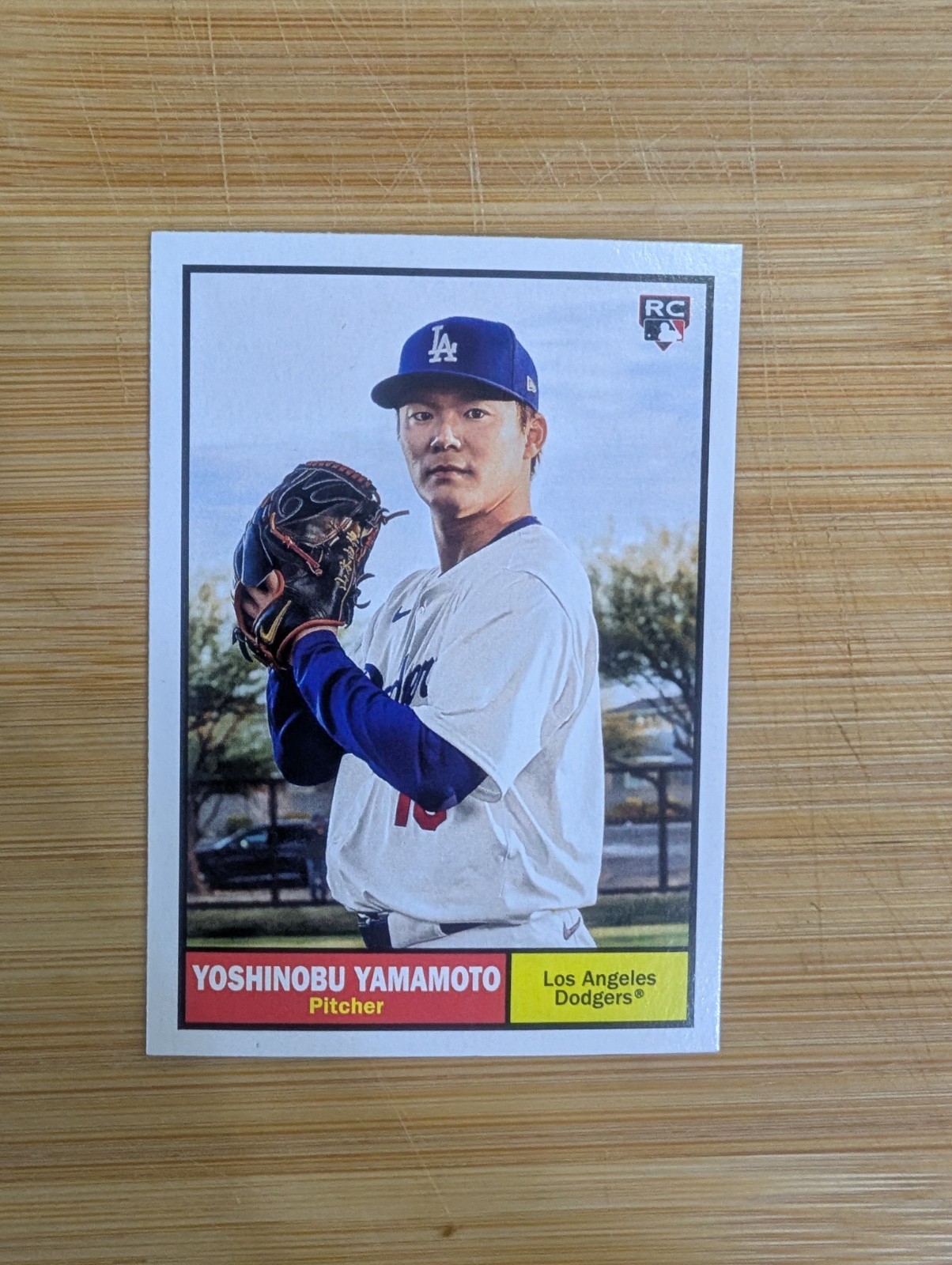 Yoshinobu Yamamoto 2024 Topps Archives RC #61 Los Angeles Dodgers