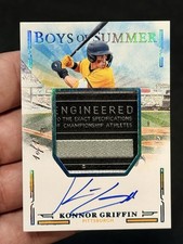 Konnor Griffin 2025 Panini Boys of Summer 1/1 Patch Auto #JMS-KG 👀 Laundry Tag