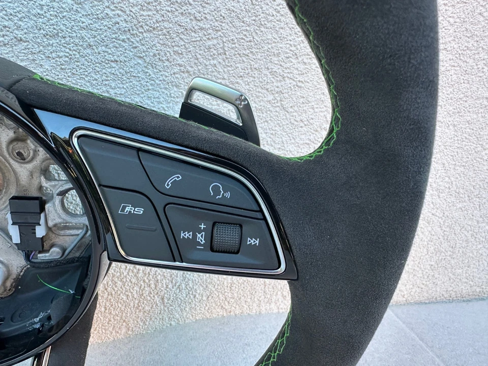 Audi A3 RS RS3 8Y Alcantara Steering Wheel Tiptronic Multifunction 82A419091AT - Image 2 of 4