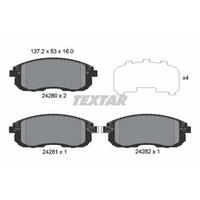 Textar BremsbeläGe Bremsbelegsatz Vorne FüR Suzuki SX4 Fiat Sedici Cube