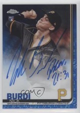 2019 Topps Chrome Rookie Blue Wave Refractor 148/150 Nick Burdi #RA-NB Auto 0cv