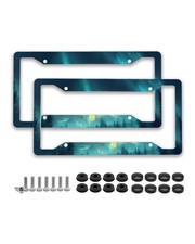 Cool License Plate Frame 2 Pack With Screws Sturdy Car Accessories