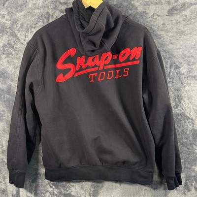 Snap-On Embroidered Logo Full Zip Hoodie/Sweatshirt Men's Large